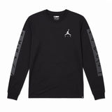 AIR JORDAN CEMENT PRINT LONG SLEEVE T-SHIRT – BLACK/ANTHRACITE