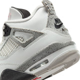 AIR JORDAN 4 RETRO OG 'WHITE CEMENT' GS - SUMMIT WHITE/FIRE RED/CEMENT GREY/BLACK