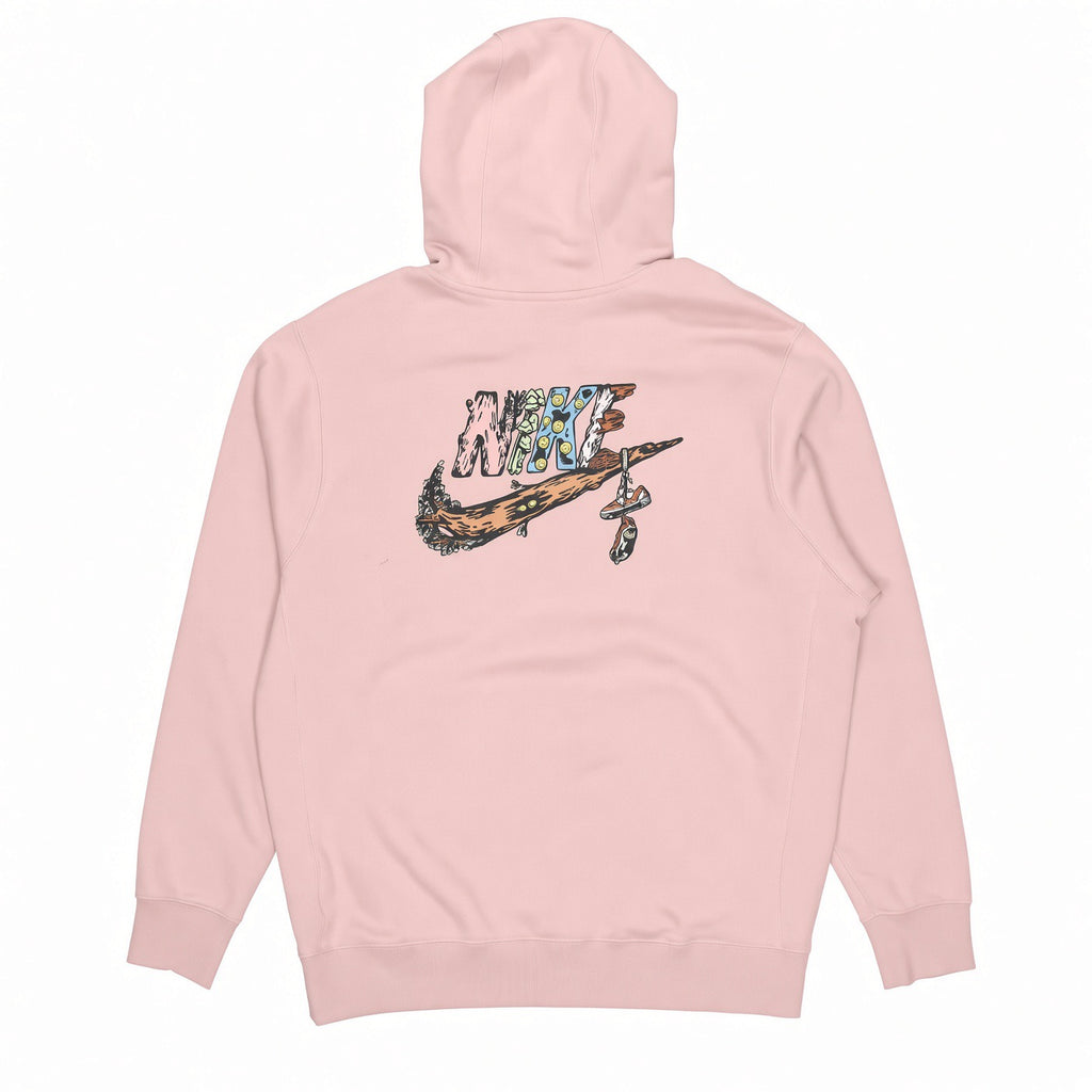 NIKE ALPHABET LOGO HOODIE - PINK