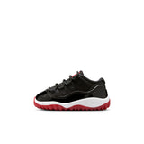 AIR JORDAN 11 RETRO LOW 'BRED' TD - BLACK/VARSITY RED-WHITE