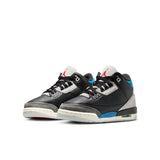 AIR JORDAN 3 RETRO ‘RARE AIR’ GS - BLACK/CHILE RED-NEUTRAL GREY