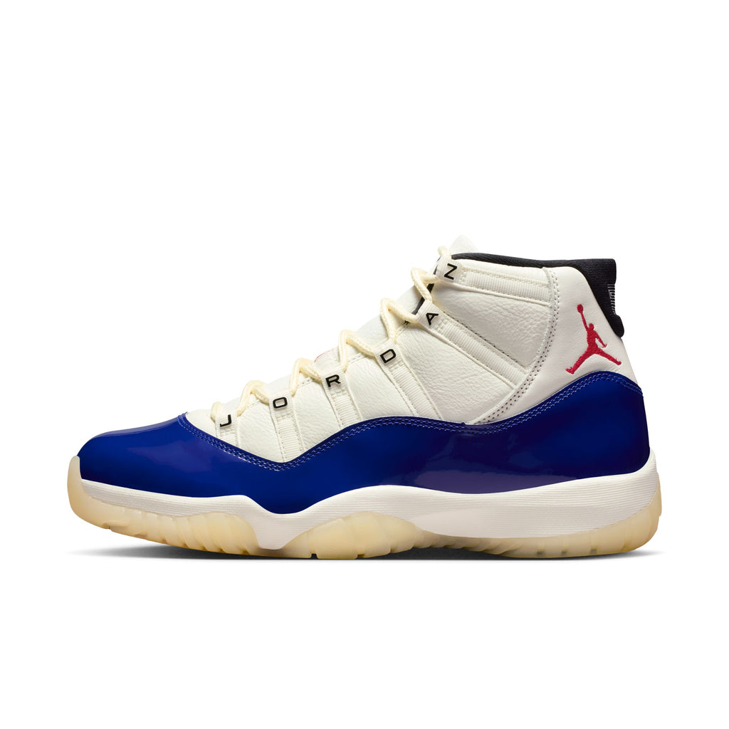 AIR JORDAN 11 RETRO "RARE AIR" - DEEP ROYAL BLUE/FIRE RED-SAIL-BLACK