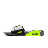 WOMEN'S NIKE AIR MAX 90 SLIDES - WHITE/SMOKE GREY-VOLT