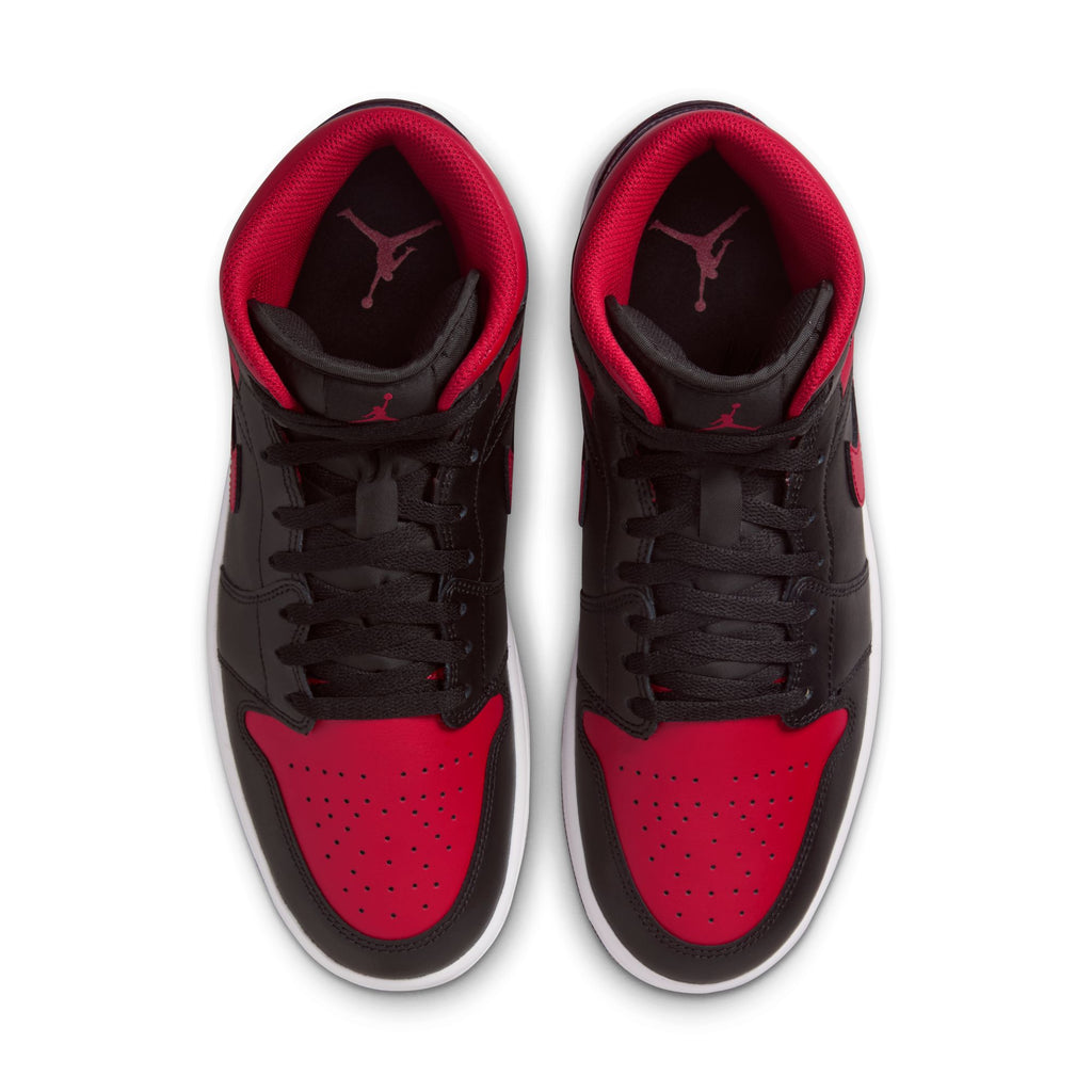 AIR JORDAN 1 MID - BLACK/VARSITY RED-SUMMIT