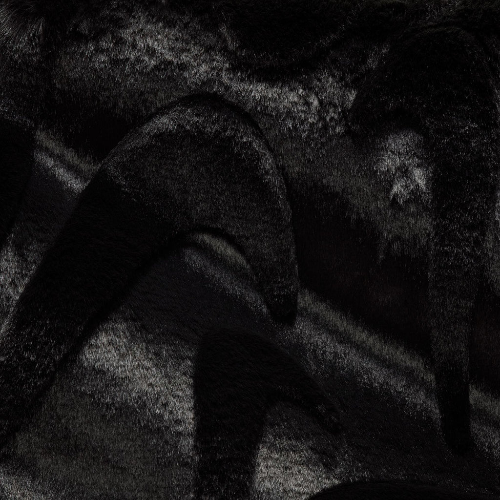 NIKE SPORTSWEAR FAUX FUR TOTE BAG - BLACK/BLACK/METALLIC SILVER