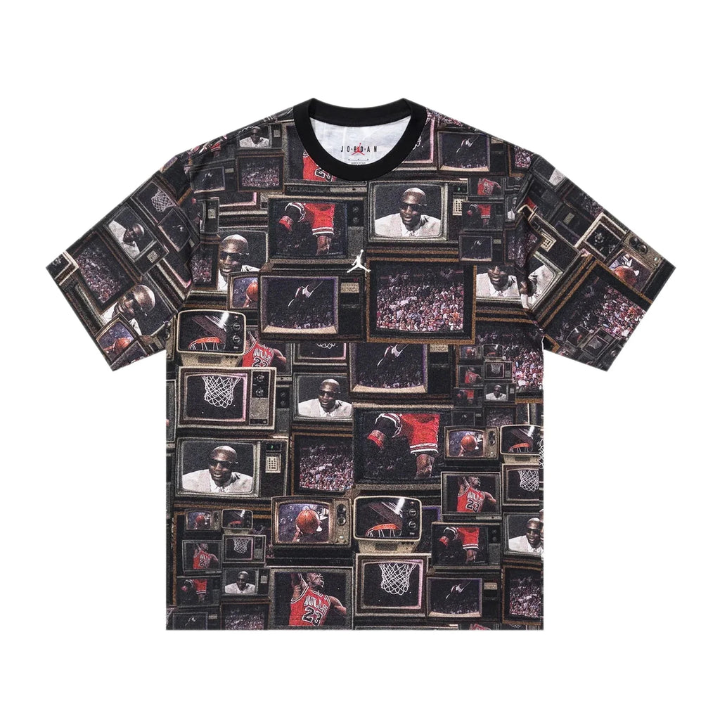 AIR JORDAN BROOKLYN T-SHIRT - BLACK/SAIL