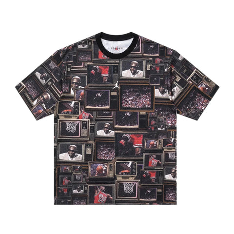 AIR JORDAN BROOKLYN T-SHIRT - BLACK/SAIL