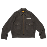 HUMAN MADE ZIP-UP WORK JACKET - GRAY