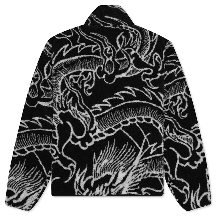 STÜSSY  DRAGON SHERPA JACKET - BLACK