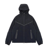NIKE TECH WOVEN FULL-ZIP JACKET - BLACK