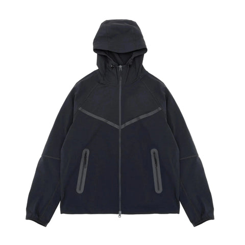 NIKE TECH WOVEN FULL-ZIP JACKET - BLACK