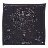 RICK OWENS PRINTED ASTRO SCARF  -  BLACK/MILK