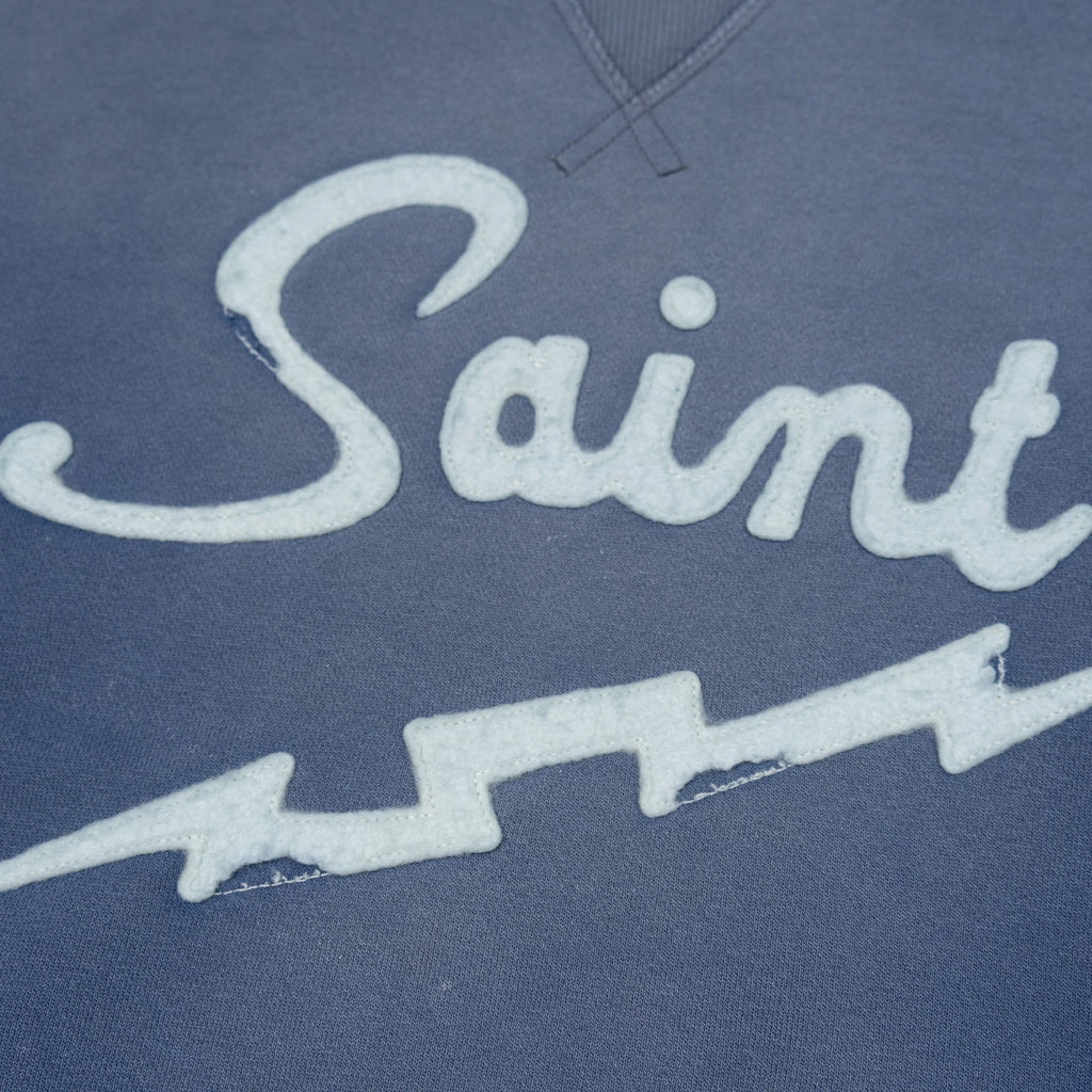 SAINT MICHAEL CREW NECK SWEATSHIRT - NAVY