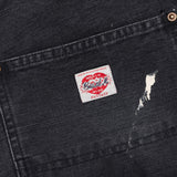 SAINT MICHAEL DOUBLE KNEE SHORTS - BLACK