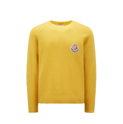 MONCLER x BBC WOOL & CASHMERE SWEATER - OPEN YELLOW