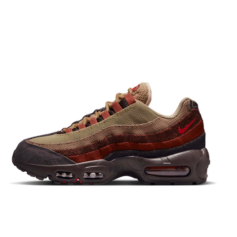 WOMEN'S NIKE AIR MAX 95 - BROWN BASALT/UNIVERSITY RED-OXEN BROW