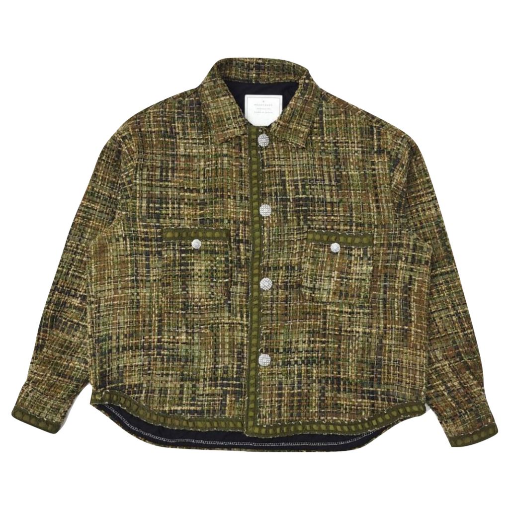 Tweed sales shirt jacket