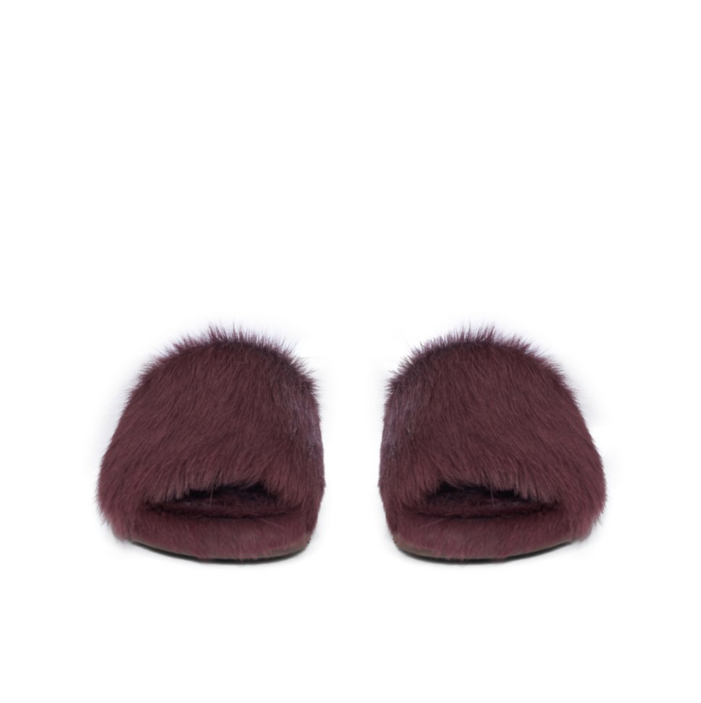 RICK OWENS FUR GRANOLAS SLIDE - AMETHYST – Creme321 RICK OWENS FUR GRANOLAS SLIDE - AMETHYST – Creme321