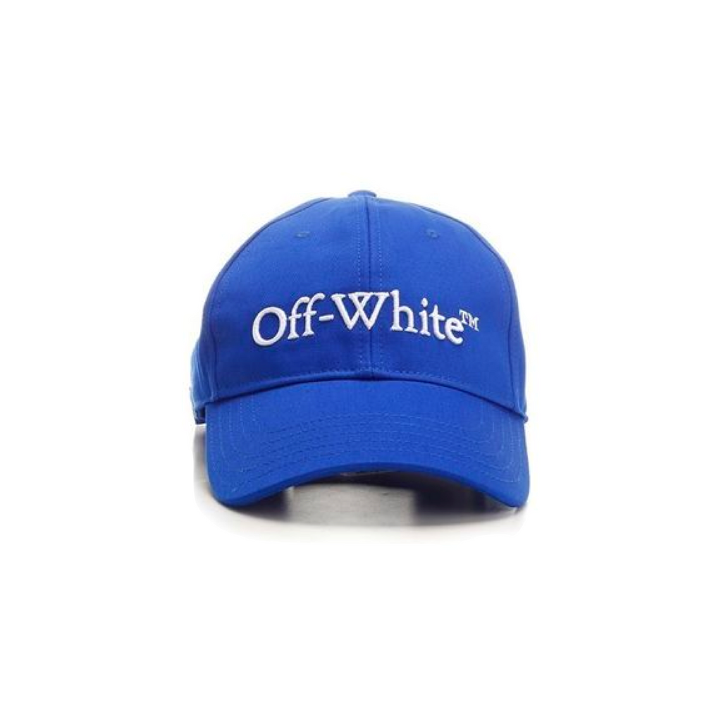 OFF—WHITE BOOKISH DRIL BASEBALL CAP - DARK BLUE/WHITE