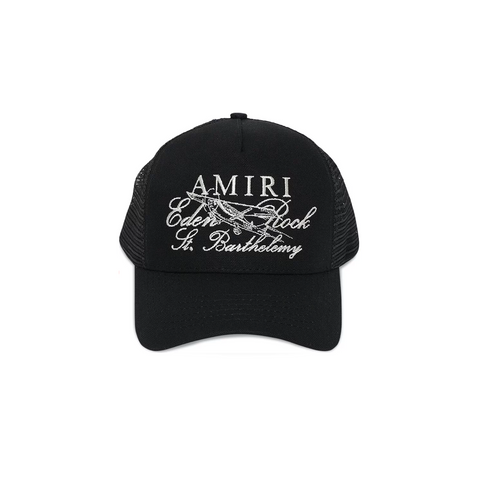 AMIRI EDEN ROCK TRUCKER HAT - BLACK