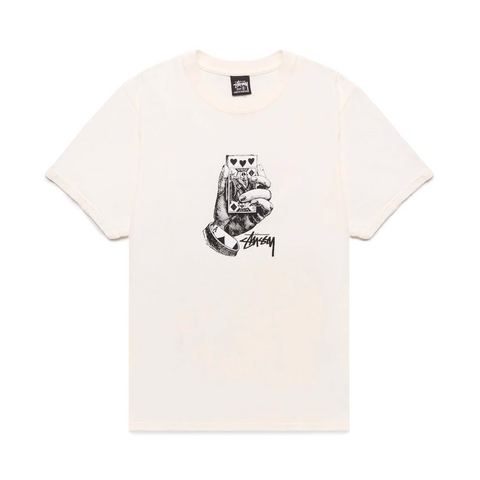 STÜSSY ALL BETS OFF TEE - NATURAL