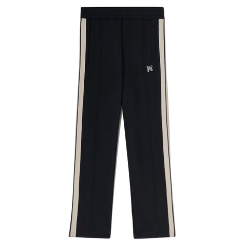 PALM ANGELS PA MONOGRAM CLASSIC TRACK PANTS - BLACK/OFF WHITE