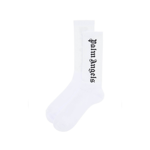 PALM ANGELS CLASSIC LOGO SOCKS - WHITE/BLACK