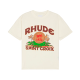 RHUDE SAINT CROIX TEE - VINTAGE WHITE