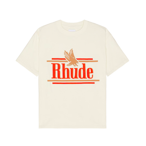 RHUDE ROSSA TEE - VINTAGE WHITE