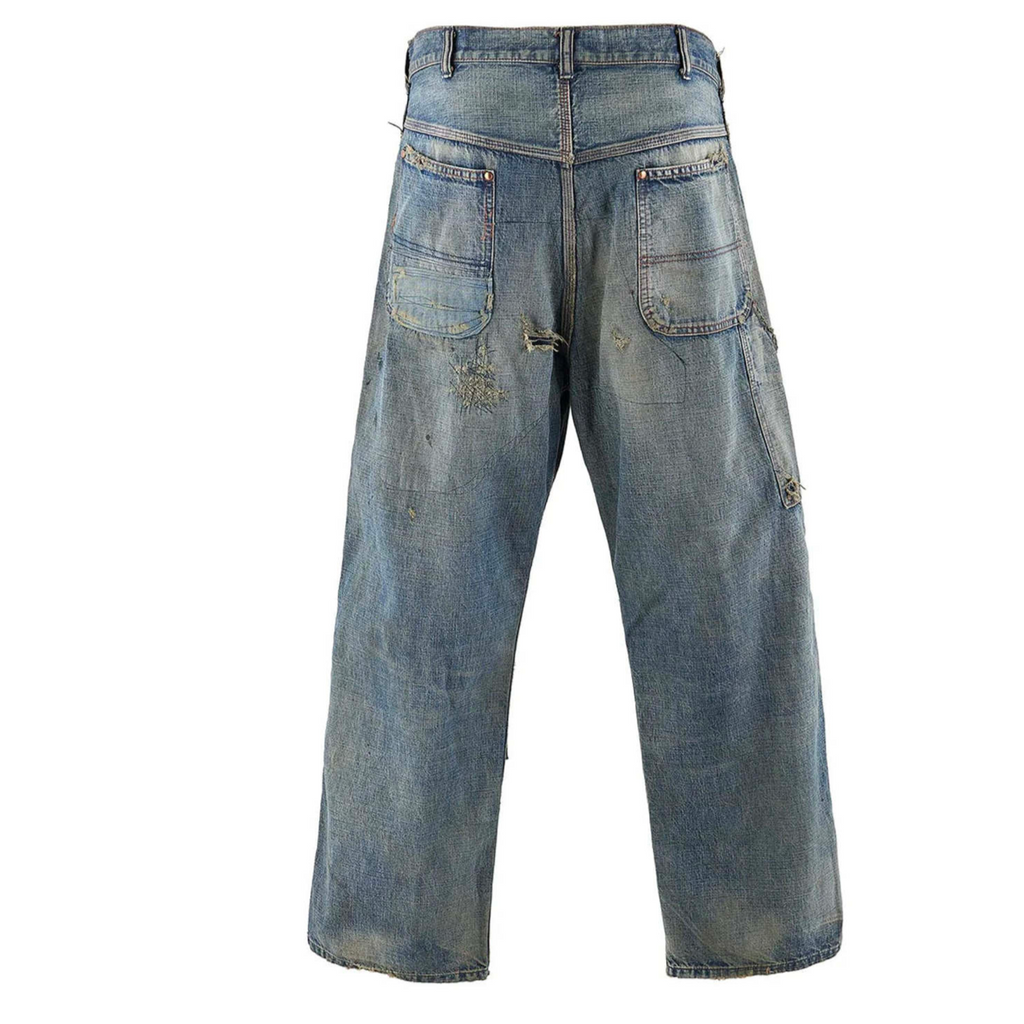 SAINT MICHAEL PAINTER PANTS - BLUE DENIM