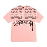 STÜSSY LOCATIONS PIG. DYED TEE - CORAL