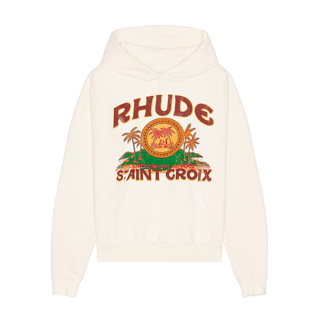 RHUDE ST. CROIX HOODIE - VTG WHITE