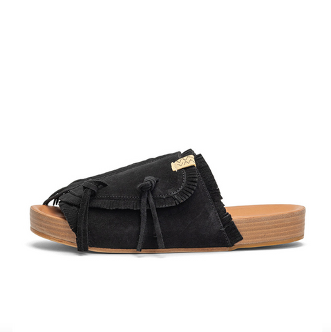 VISVIM CHRISTO SHAMAN-FOLK - BLACK