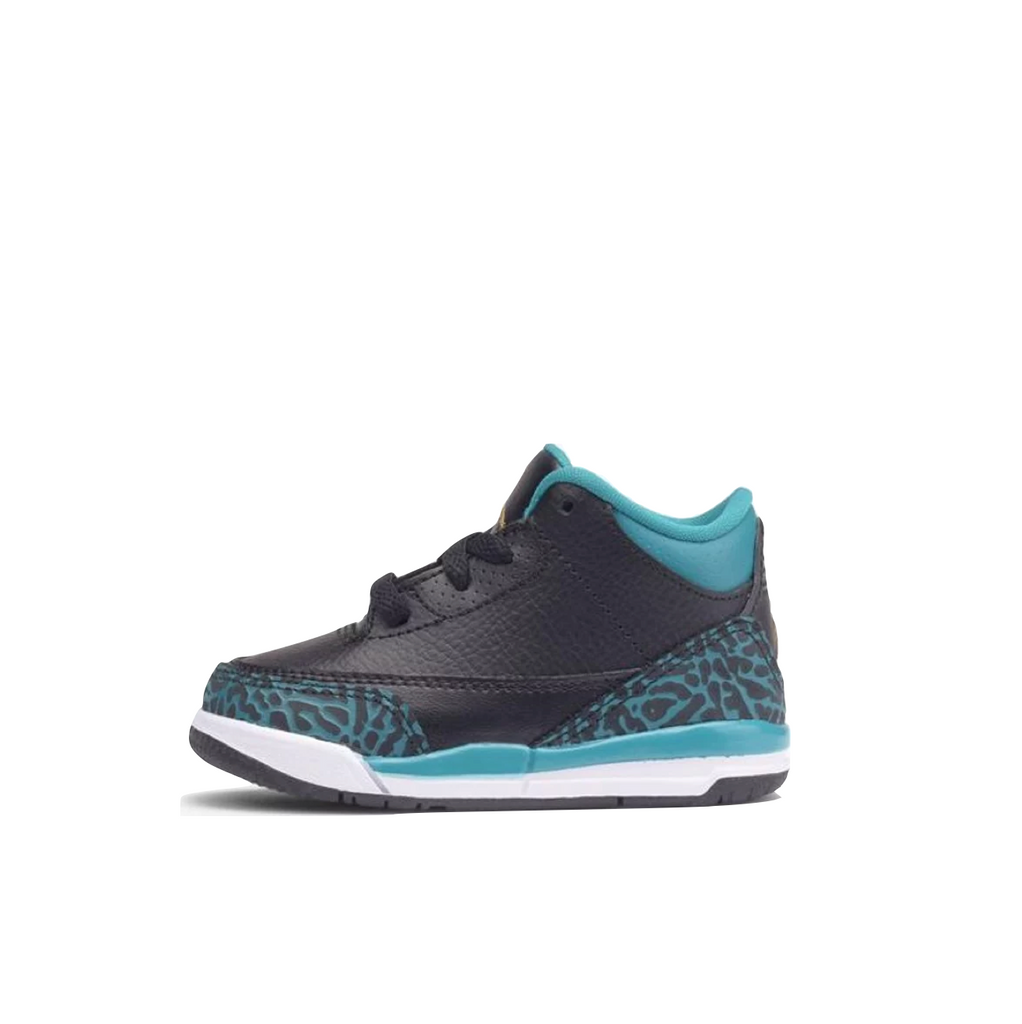 AIR JORDAN 3 RETRO TD - BLACK/METALLIC GOLD-RIO TEAL