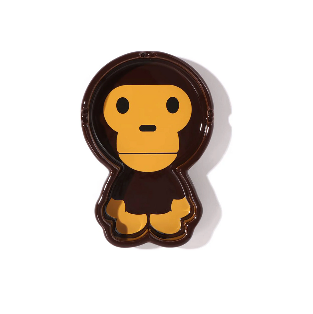 A BATHING APE BABY MILO ASHTRAY - BROWN