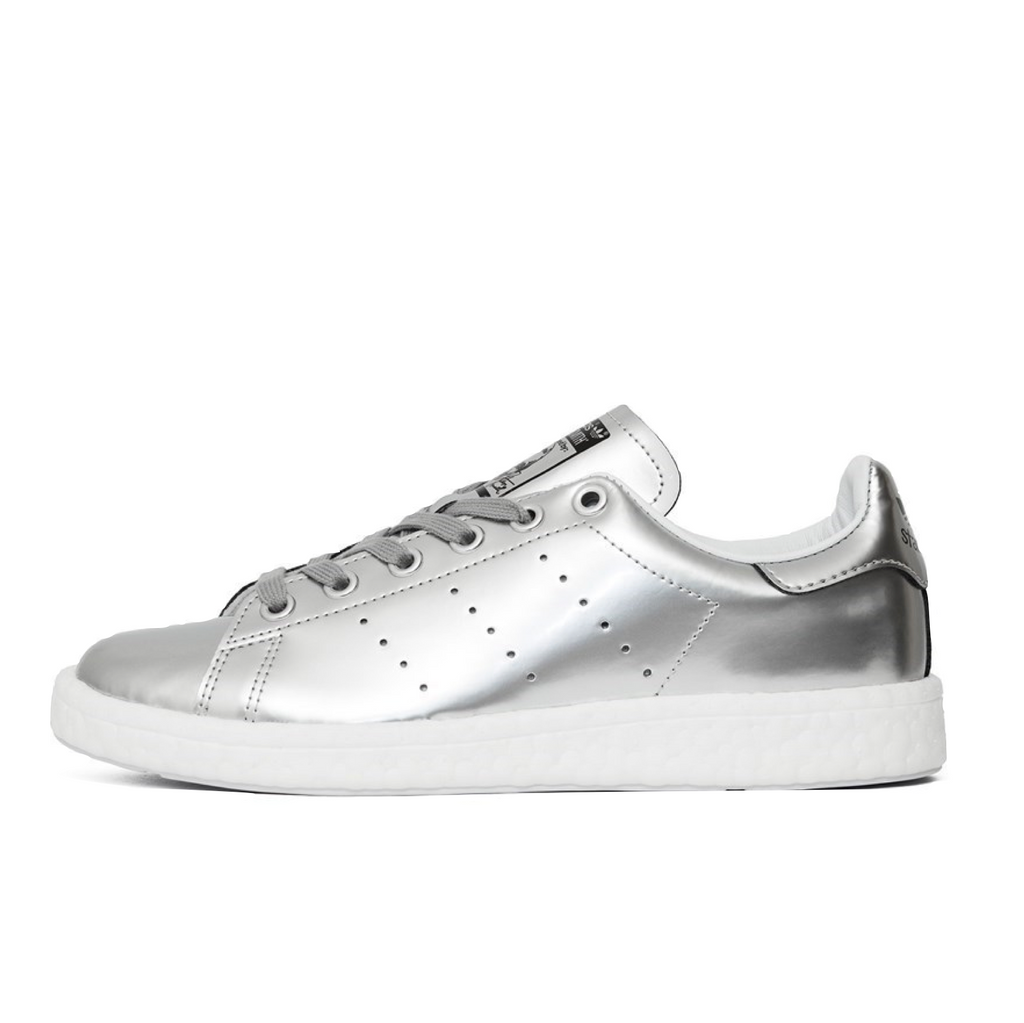 WOMEN'S ADIDAS STAN SMITH - METALLIC SILVER/METALLIC SILVER/WHITE