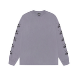 STÜSSY FOILS PIGMENT DYED LS TEE - SHARK