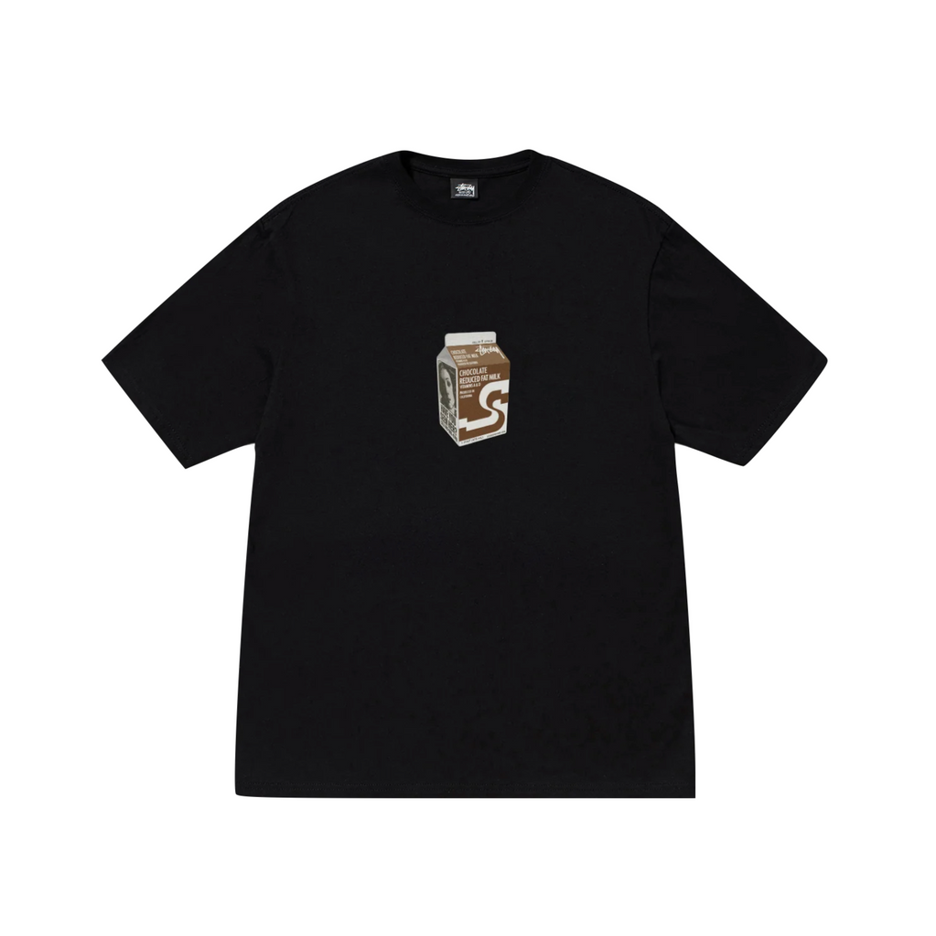 STÜSSY MILK TEE.- BLACK