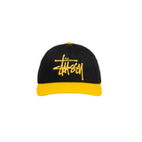 STÜSSY BIG BASIC VINTAGE CAP - BLACK/GOLD