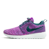 WOMENS NIKE ROSHE ONE FLYKNIT - DARK ATOMIC TEAL/DARK ATOMIC TEAL-VIVID PURPLE