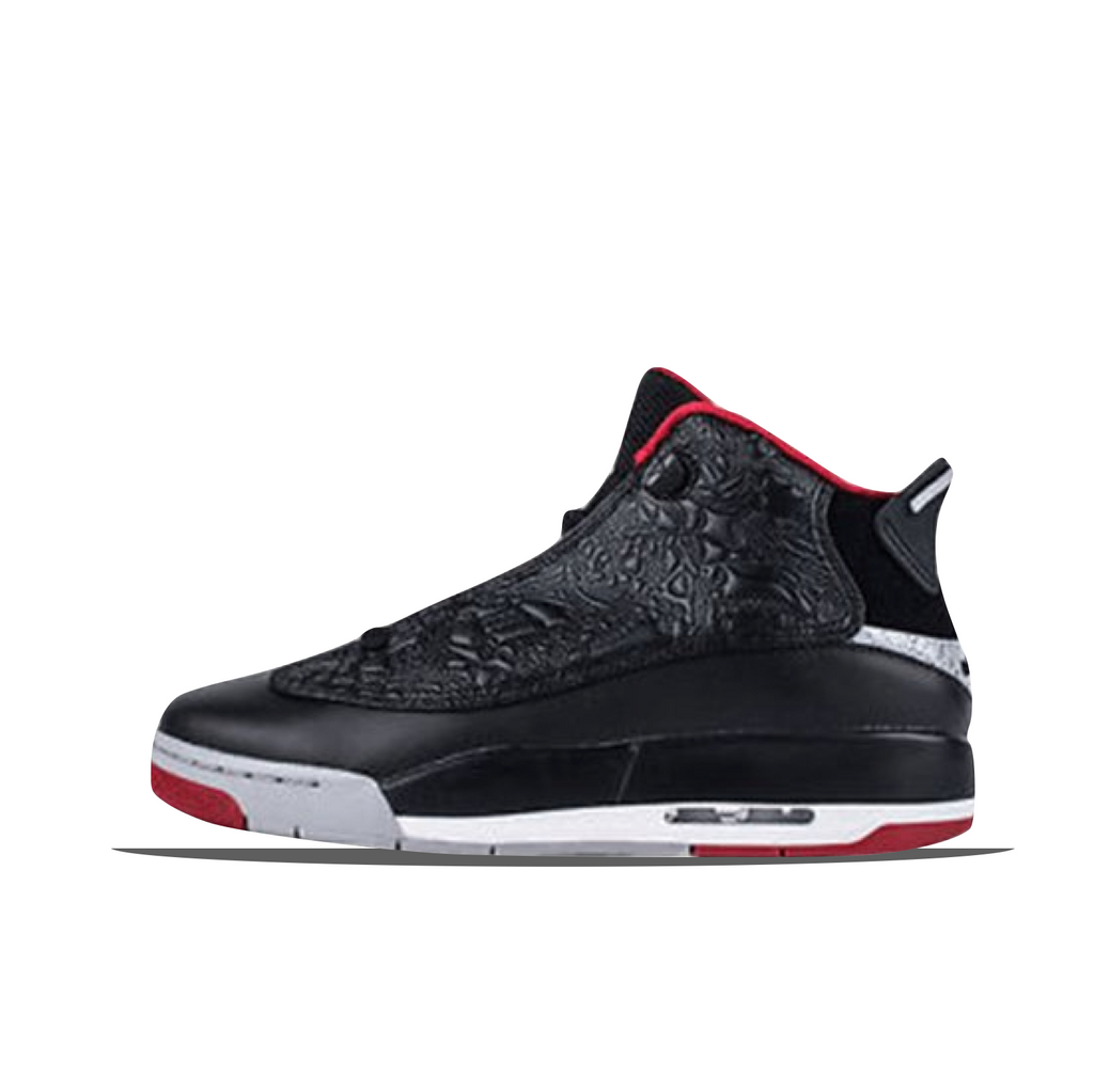 AIR JORDAN DUB ZERO GS - BLACK/GYM RED-WOLF GREY-WHITE