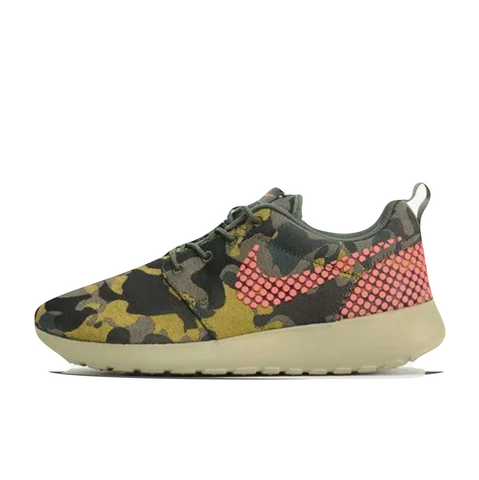 WOMENS NIKE ROSHE ONE PRM PLUS - BLACK/HOT LAVA-CRBN GREEN