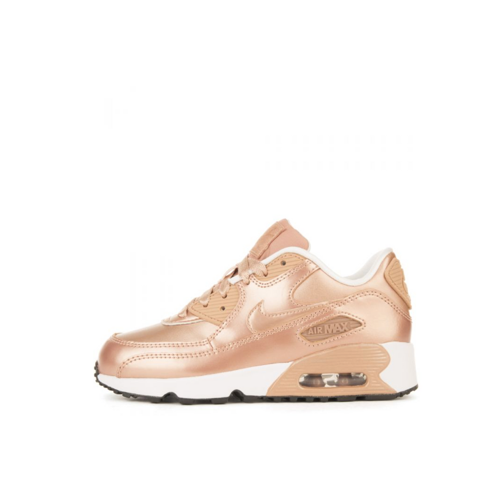 NIKE AIR MAX 90 SE LTR PS - ROSE GOLD/WHITE-BLACK