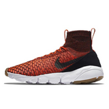 NIKE AIR FOOTSCAPE MAGISTA FLYKNIT - BLACK/BRIGHT CRIMSON-GYM RED