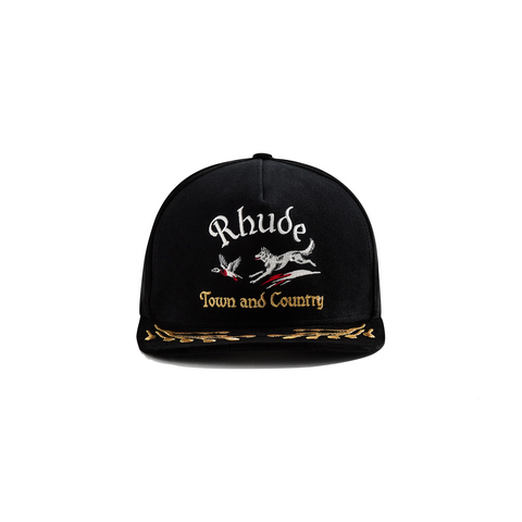 RHUDE WINE COUNTRY SOUVENIR HAT - BLACK