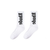 RHUDE LOGO SOCK - WHITE/BLACK