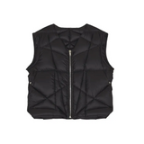 RICK OWENS DOWN SL LINER VEST - BLACK