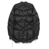 RICK OWENS DOWN FLIGHT LINER COAT - BLACK