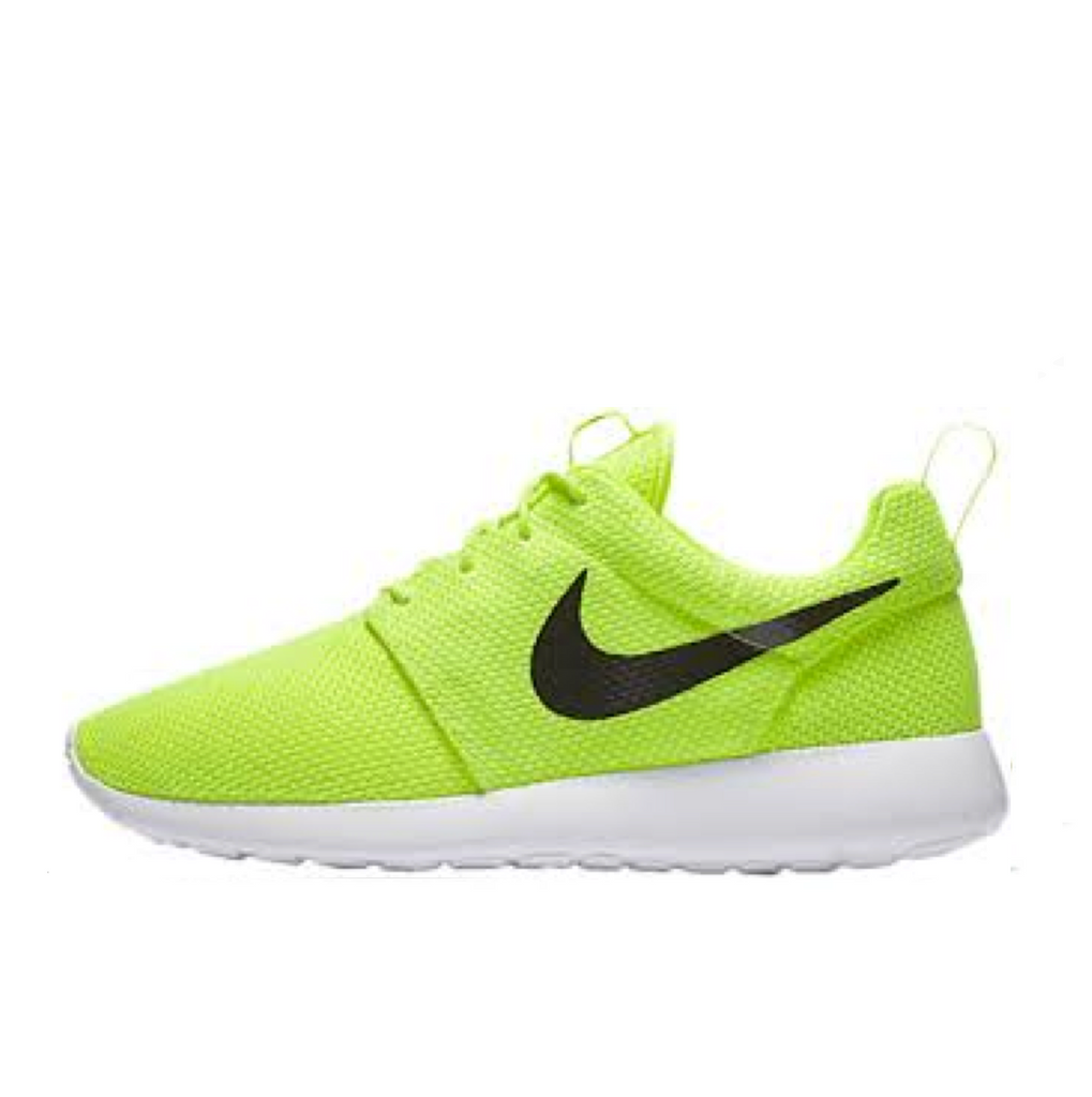 NIKE ROSHE TWO FLYKNIT - VOLT/BLACK-WHITE