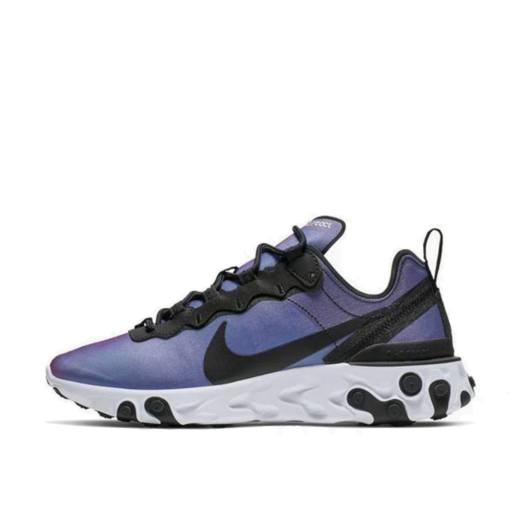 WOMENS NIKE REACT ELEMENT 55 PRM - BLACK/BLACK-LASER FUSCIA